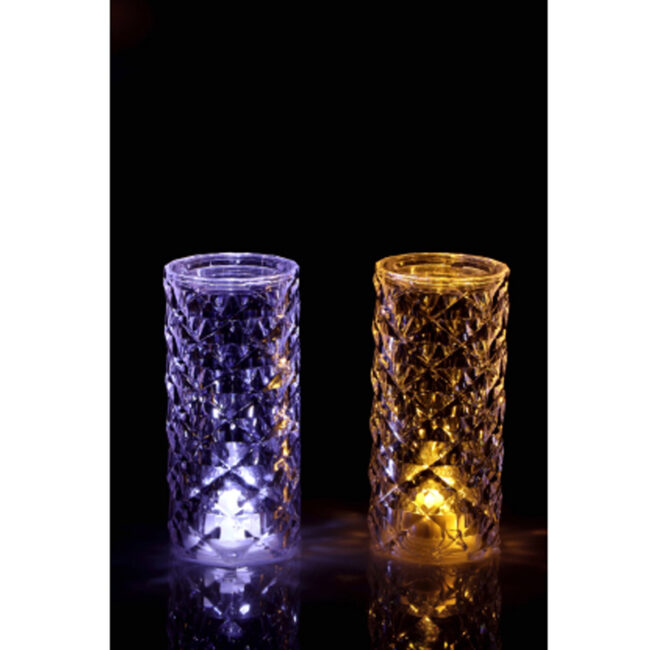 MINI PLASTIC TABLE LAMP ASSORTED 2 COLOURS  6X12CM - Image 4