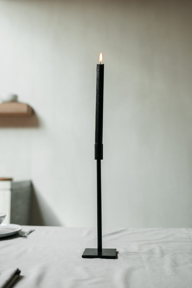 CANDLE HOLDER CLEO BLACK - Image 2