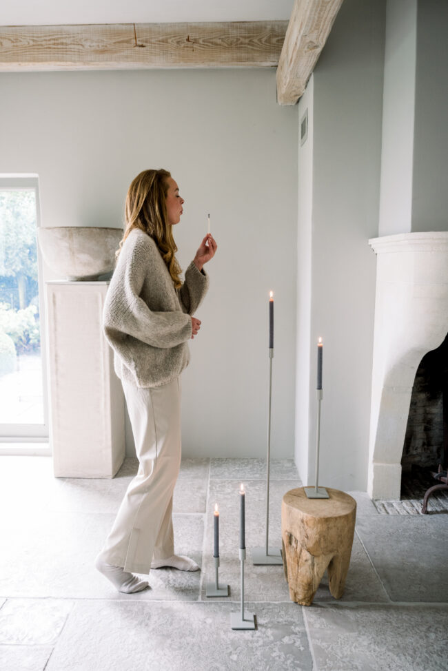 CANDLE HOLDER CLEO GREY - Image 3