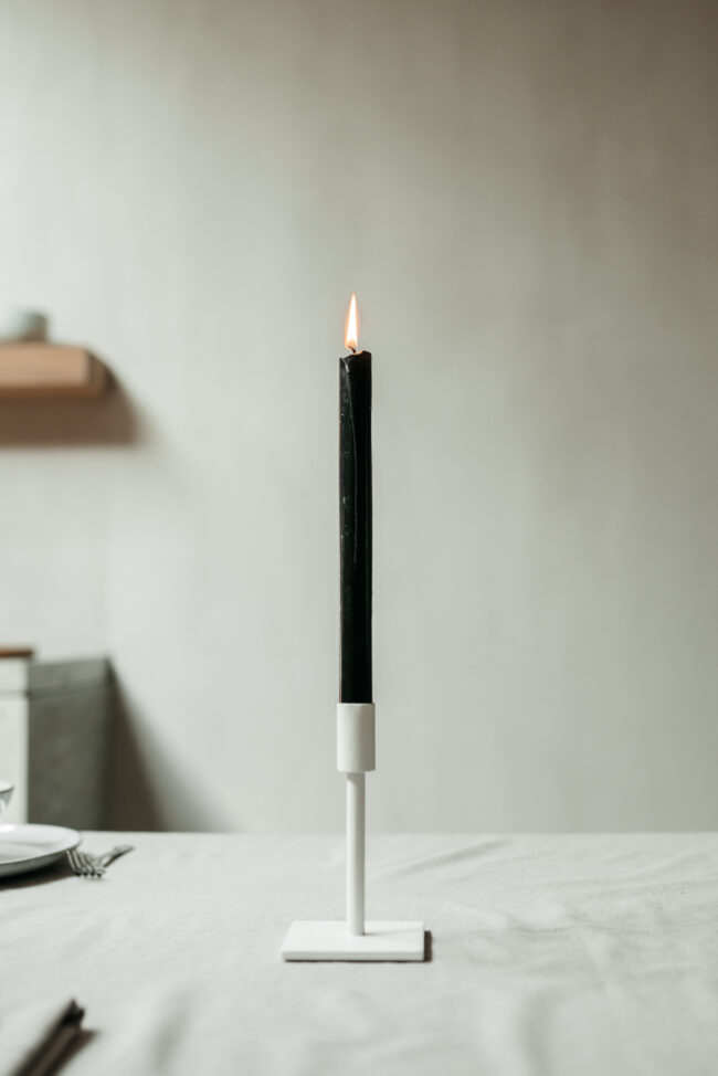 CANDLE HOLDER CLEO WHITE - Image 2