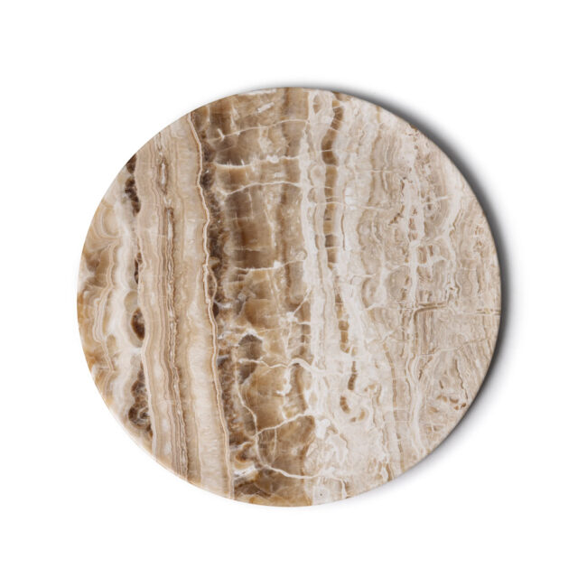 MARBLE TRAY ROUND SANDAL ONYX D40CM - Image 6
