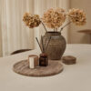 TRAY ROUND TRAVERTINE TITANIUM D40CM - Image 2