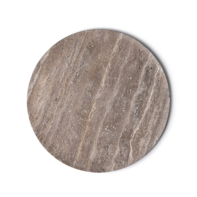 TRAY ROUND TRAVERTINE TITANIUM D40CM - Image 4