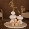 TEA LIGHT HOLDER CYLINDER TRAVERTINE - Image 2