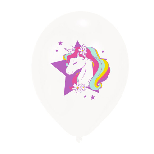 LATEX UNICORN DREAMS BALLOONS 6PCS - Image 3