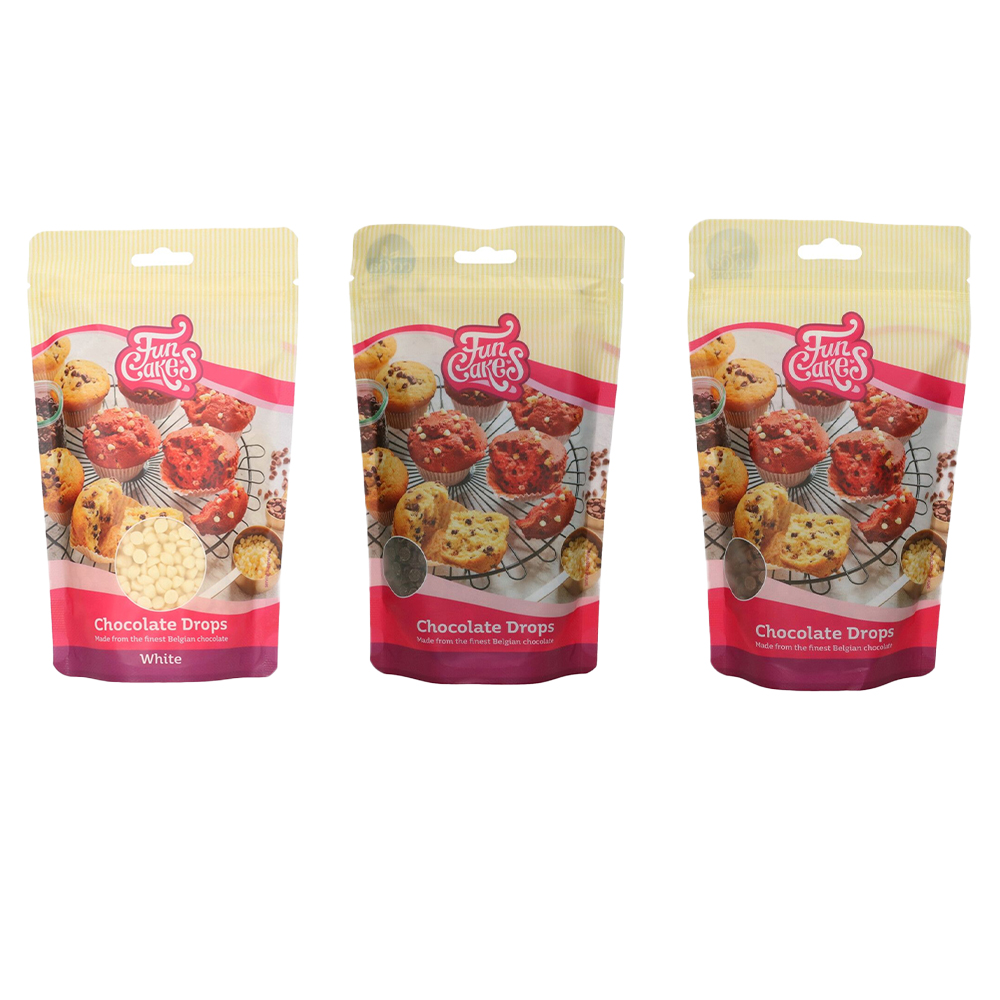 FUNCAKES CHOCOLATE DROPS 350G