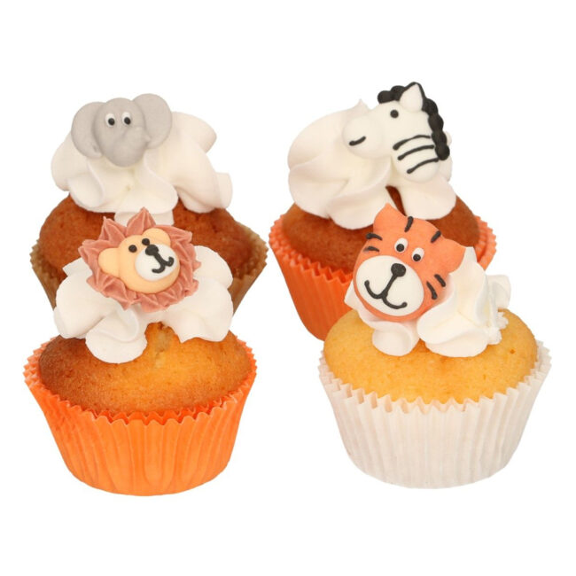 FUNCAKES SUGAR DECORATIONS SAFARI ANIMALS SET/12 - Image 3