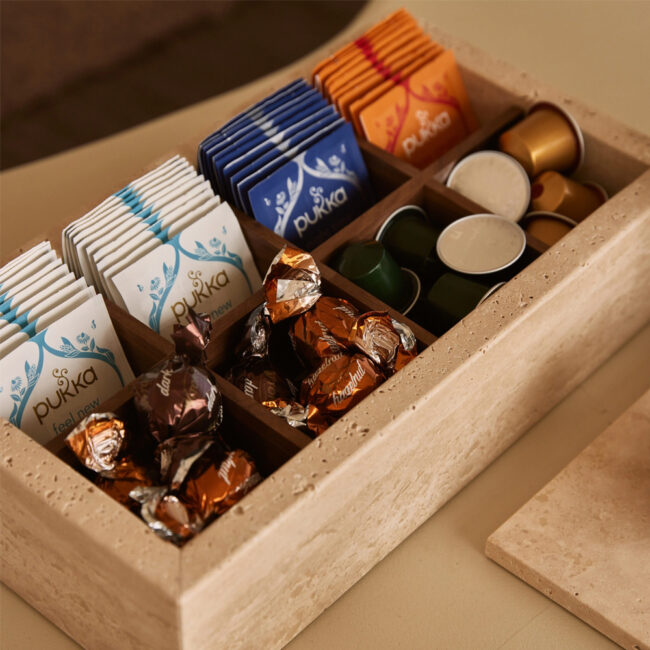 ORGANIZER BOX TRAVERTINE 32,5X17,5X8CM - Image 4