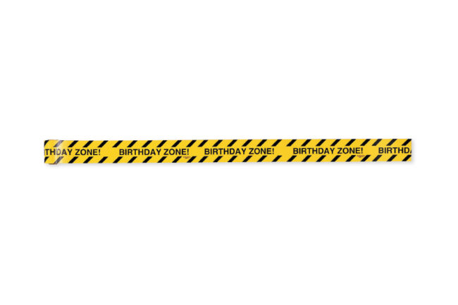 WARNING CONSTRUCTION TAPE AROUND TOWN