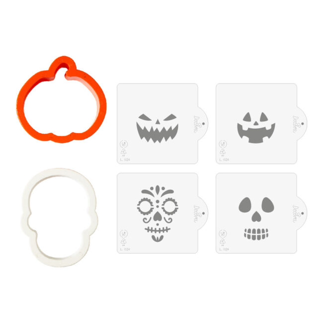SET OF 2 HALLOWEEN COOKIE CUTTERS AND 4 STENCILS - Image 4