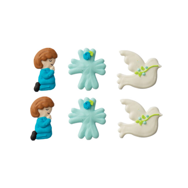 SET OF 6 1ST COMMUNION SUGAR DECORATIONS - Image 5