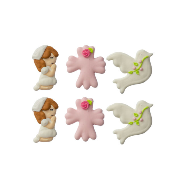 SET OF 6 1ST COMMUNION SUGAR DECORATIONS - Image 6
