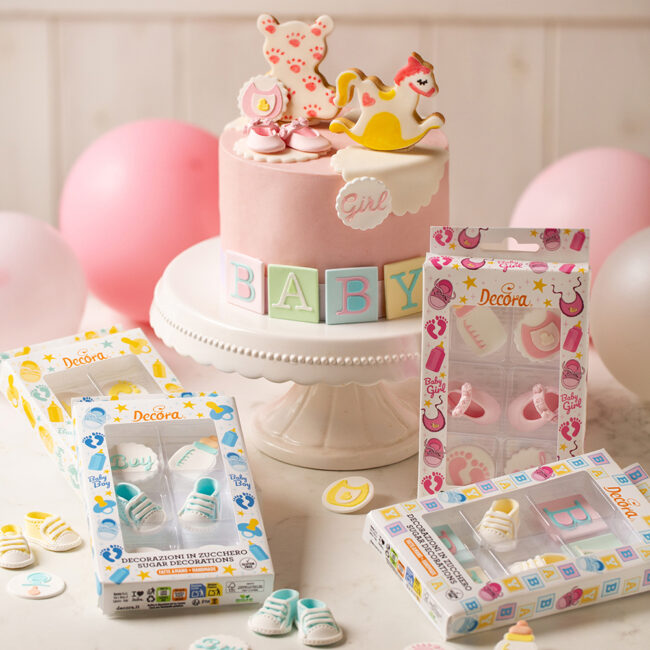SET OF 6 BABY SHOWER SUGAR DECORATIONS - Image 3