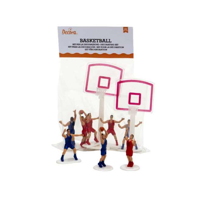 BASKETBALL SET 10PLAYER  AND 2 BASKET DECOR PICKS - Image 3