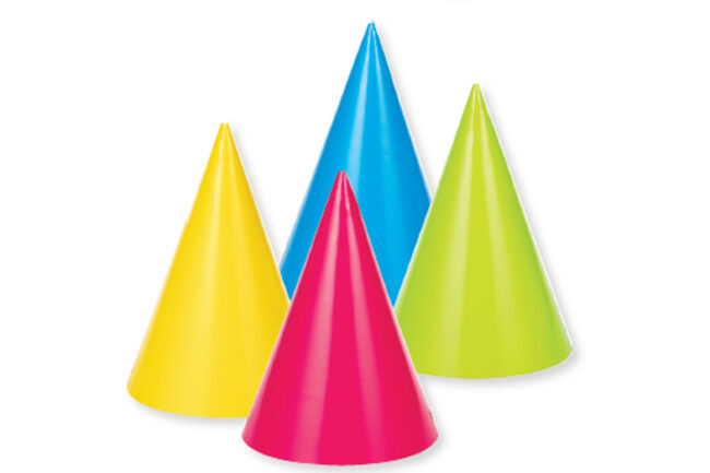 HAT ASSORTED NEON COLOURS 8PCS