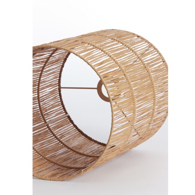 SHADE CYLINDER LANZANO RAFFIA NATURAL 25X30CM - Image 4