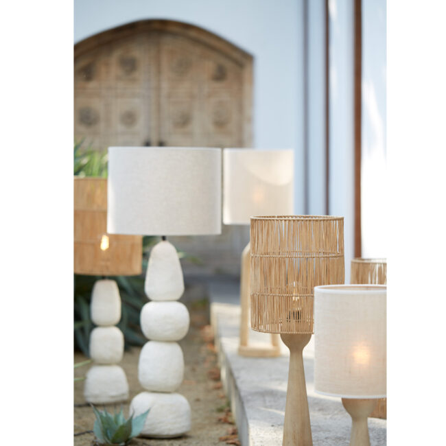 SHADE CYLINDER LANZANO RAFFIA NATURAL 25X30CM - Image 5