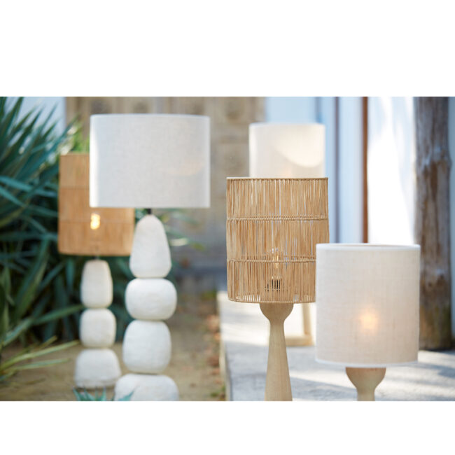 SHADE CYLINDER LANZANO RAFFIA NATURAL 25X30CM - Image 6