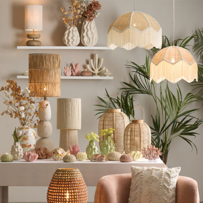 SHADE CYLINDER LANZANO RAFFIA NATURAL 25X30CM - Image 7