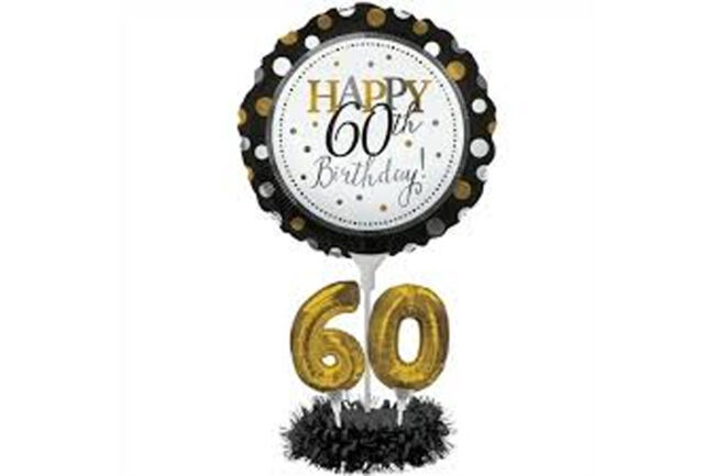 CENTERPIECE BALLOON KIT 60TH BIRTHDAY