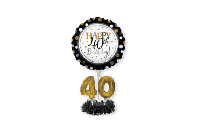 CENTERPIECE BALLOON KIT 40TH BIRTHDAY 1PCS