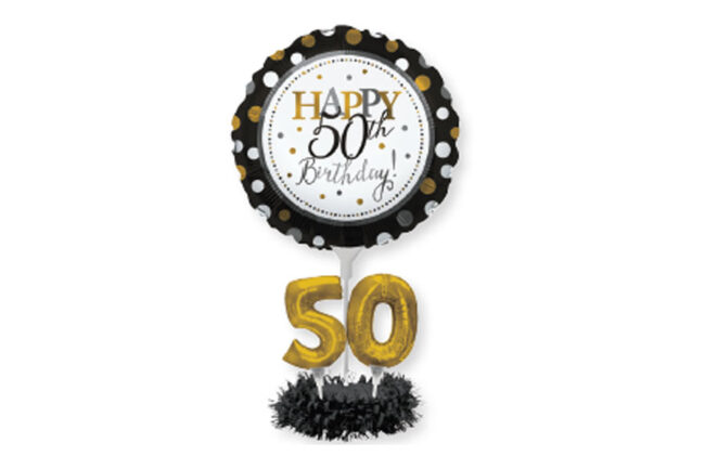 CENTERPIECE BALLOON KIT 50TH BIRTHDAY 1PCS
