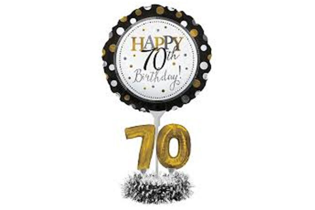 CENTERPIECE BALLOON KIT 70TH BIRTHDAY 1PCS