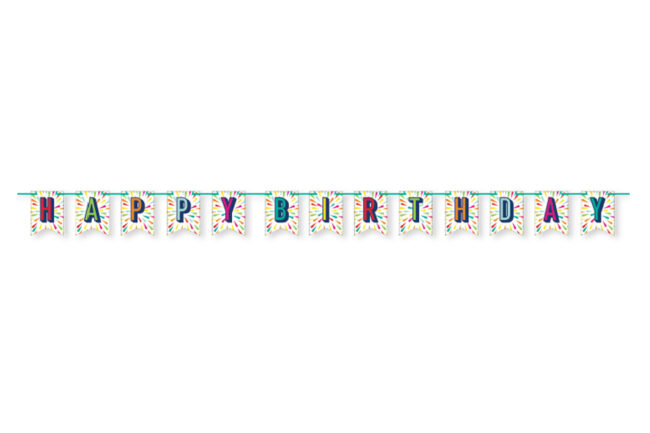 BANNER SHAPED WITH RIBBON 24.25X276CM