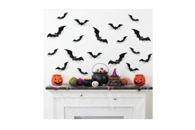 WALL CUTOUT DECALS ASSORTED HALLOWEEN BATS 50PCS - Image 2