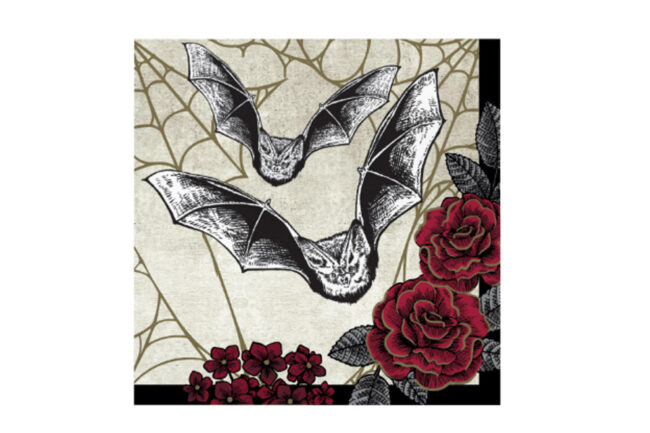 BEVERAGE NAPKINS 2PLY CREEPY CHARACTERS 16PCS