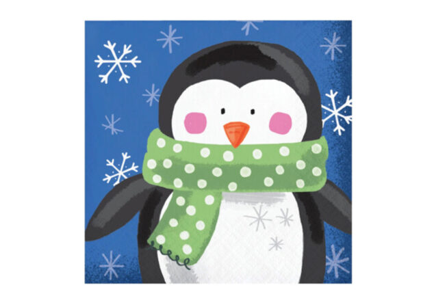 BEVERAGE NAPKINS 2PLY JOLLY CHARACTERS 16PCS