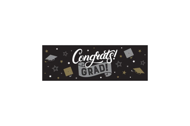 GIANT PARTY BANNER GRAD GLAMOR 21X153CM