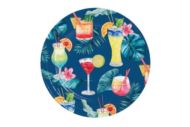LUNCHEON PLATES SUMMER BREEZE ROUND 18CM 8PCS