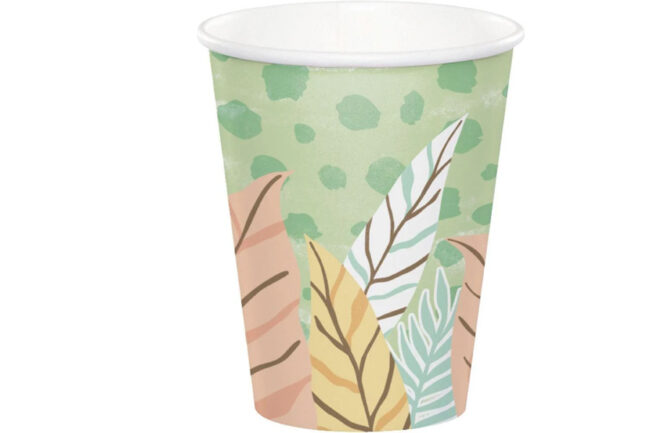 HOT/COLD CUP 9OZ SAFARI BABY 8PCS