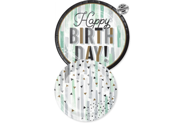 PLATES METALLIC MINTED MILESTONE 8PCS