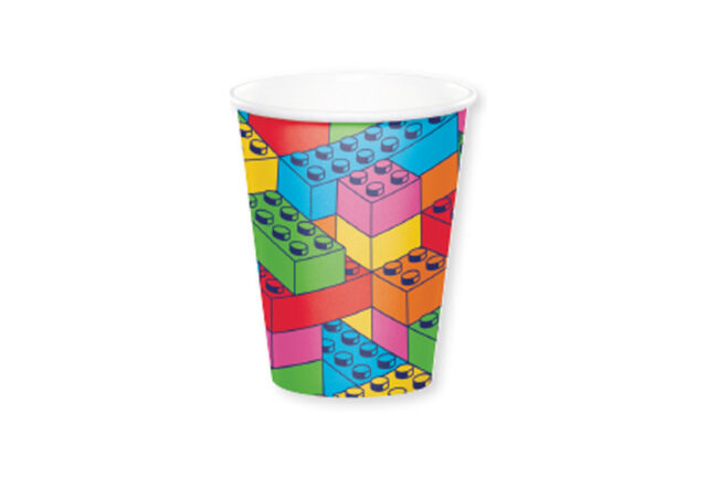 HOT/COLD CUP 9OZ BLOCK BASH 8PCS