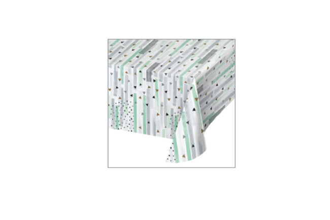 PAPER TABLECOVER ALL OVER PRINT MINTED MILESTONE 137X244CM