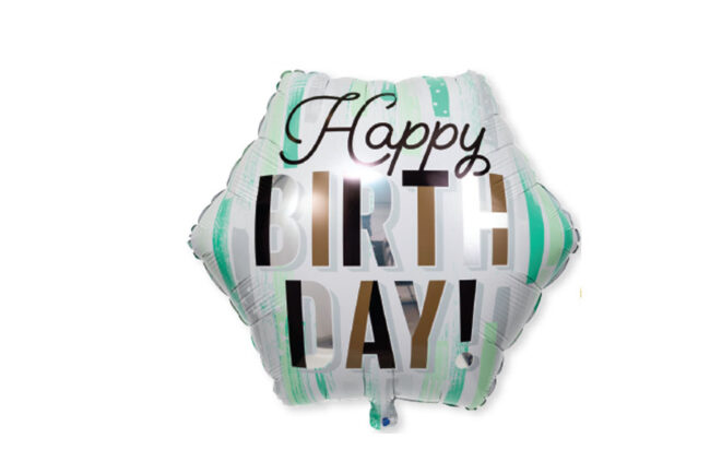 SHAPED METALLIC BALLOON MINTED MILESTONE