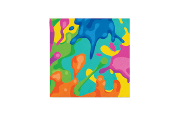 LUNCHEON NAPKINS 2PLY SPLATTER 16PCS