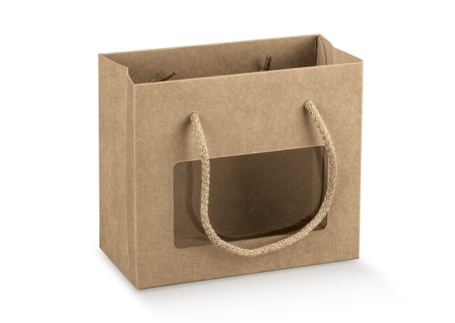 SHOPPERBOX WITH FINESTRA IN PLA AVANA