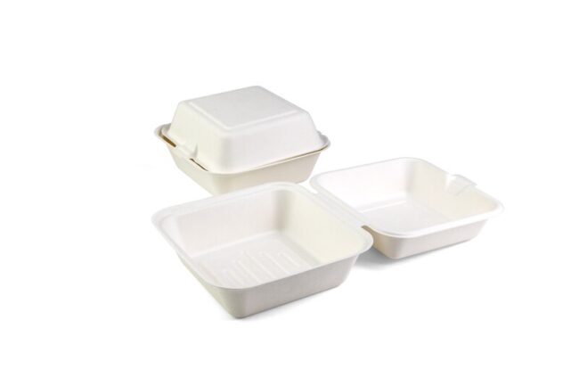 SENZA SUGARCANE BURGER BOX B11 155X155X80CM 40PCS
