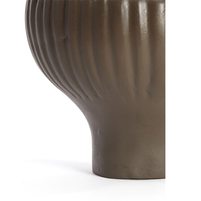 POT DECO MELILLA BROWN 26.5X21CM - Image 3