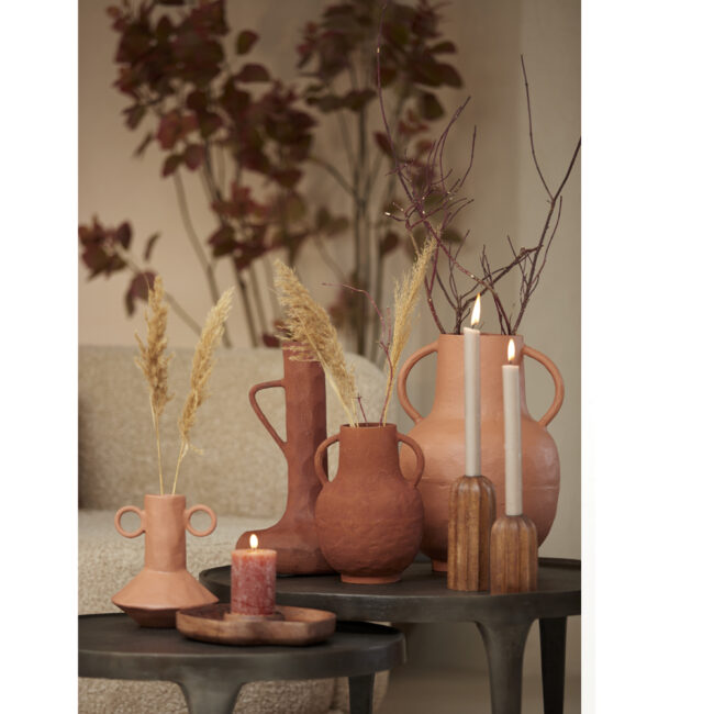 VASE DECO CINGOLI BRICK RED 25X39CM - Image 4
