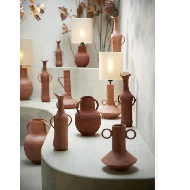 VASE DECO CINGOLI BRICK RED 25X39CM - Image 5
