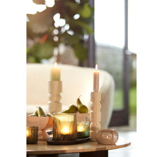 CANDLE STICK 6X25CM AKTA CREAM - Image 3