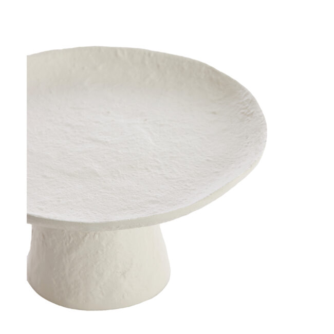 DISH ON BASE OTA CREAM 24.5X12CM - Image 3