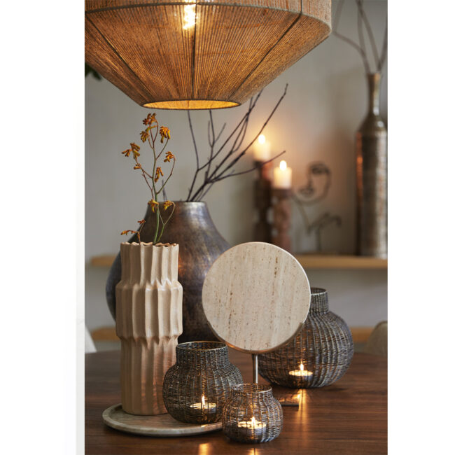 ORNAMENT ON BASE MORENO SAND TRAVERTINE 25.5X10X38.5CM - Image 5