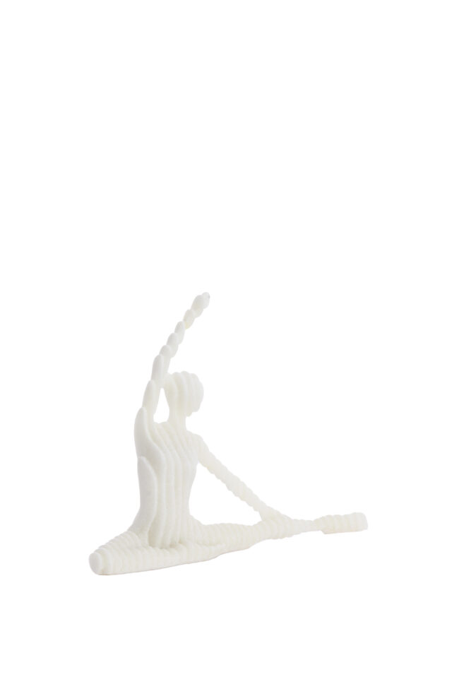 ORNAMENT ZENNE CREAM 30X6X24CM - Image 2