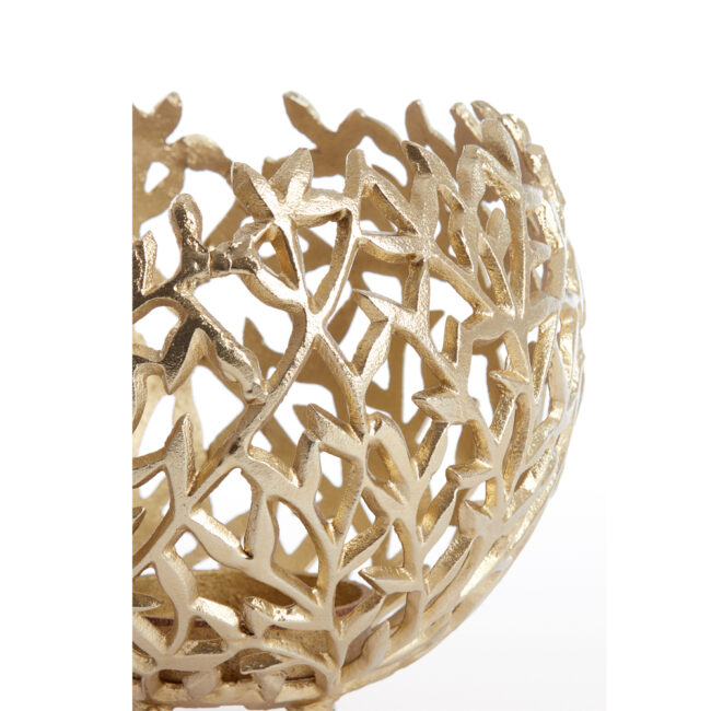 TEALIGHT FAMARI ANTIQUE GOLD 15X13CM - Image 3