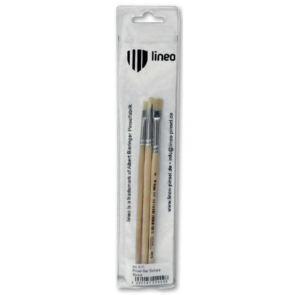 SET OF 3 LINEO BRUSHES PLAQUE NO.4,6,8
